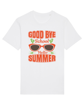 Good Bye School Hello Summer White