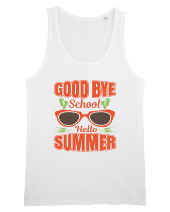 Good Bye School Hello Summer White