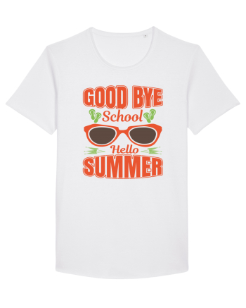 Good Bye School Hello Summer White