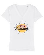 Hello Summer Tricou mânecă scurtă guler V Damă Evoker