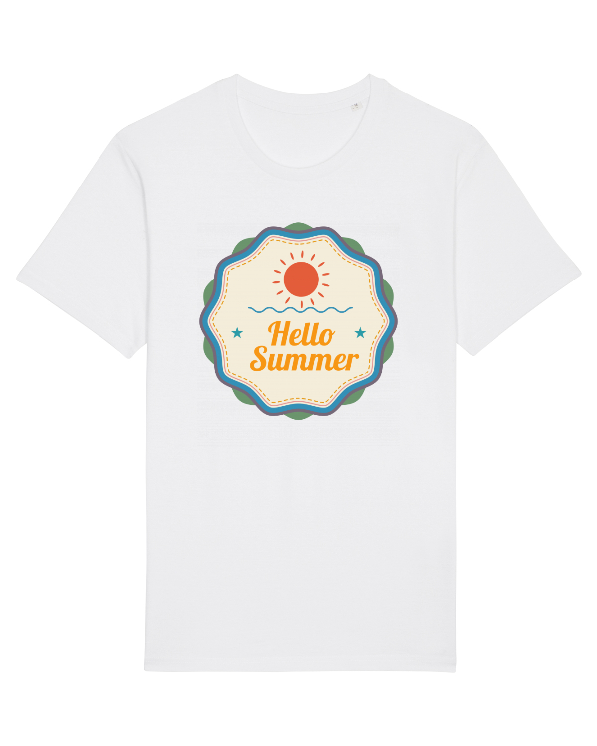 Tricou mânecă scurtă Unisex Rocker White