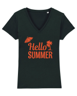 Hello Summer Tricou mânecă scurtă guler V Damă Evoker