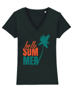 Hello Summer Tricou mânecă scurtă guler V Damă Evoker