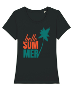 Hello Summer Tricou mânecă scurtă guler larg fitted Damă Expresser