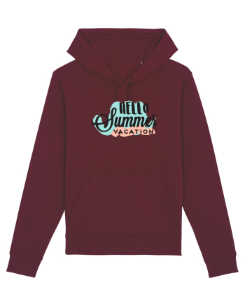 Hello Summer Vacation Burgundy