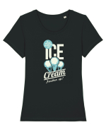 Ice Cream Freshen Up Tricou mânecă scurtă guler larg fitted Damă Expresser