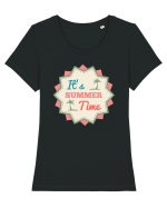 It's Summer Time Tricou mânecă scurtă guler larg fitted Damă Expresser