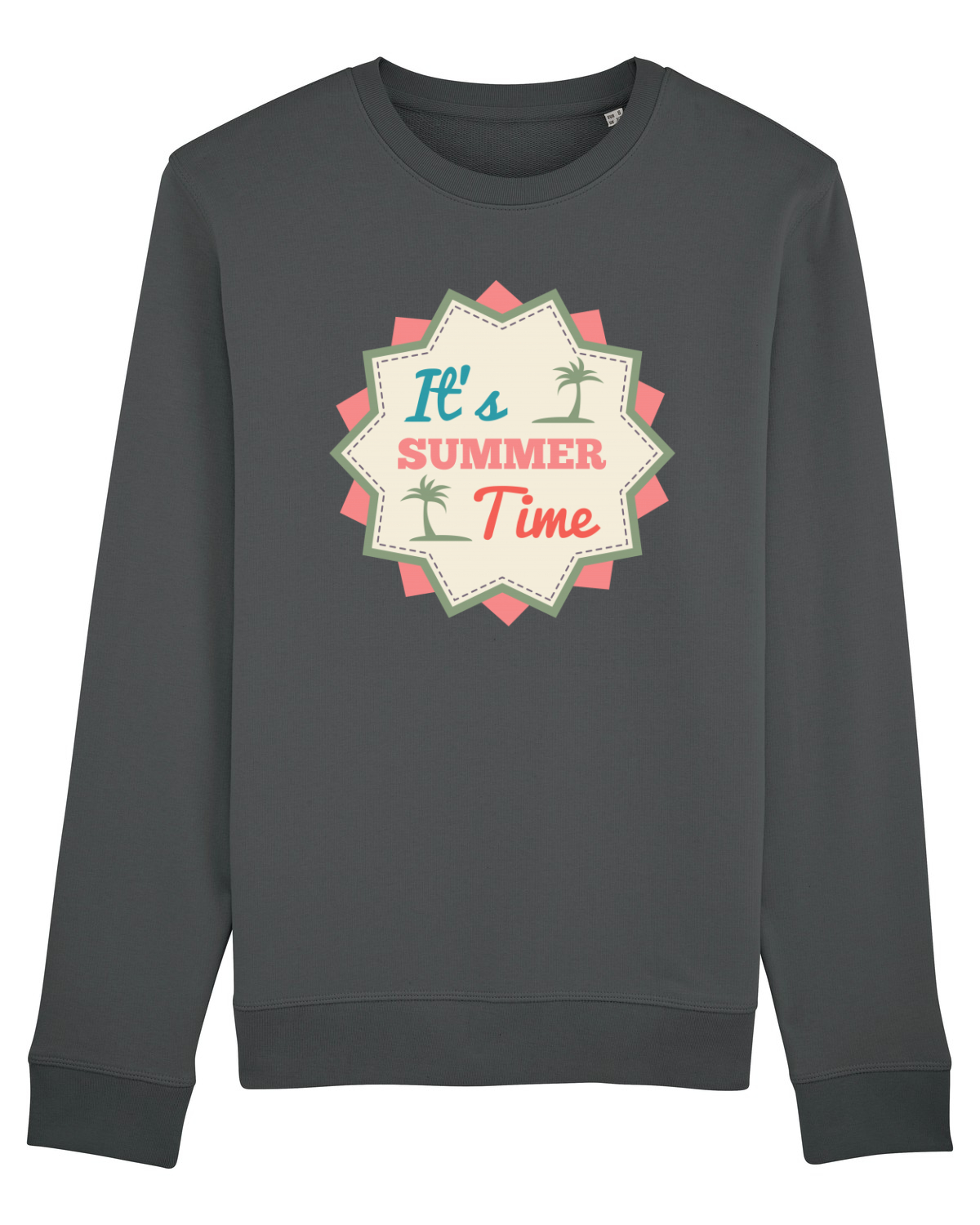 Bluză mânecă lungă Unisex Rise Anthracite