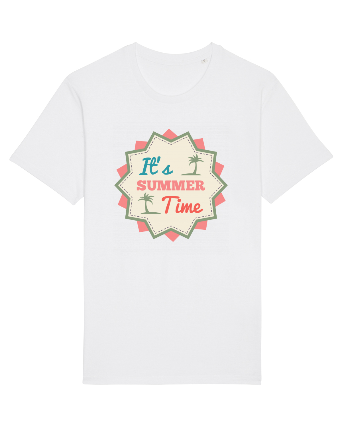 Tricou mânecă scurtă Unisex Rocker White