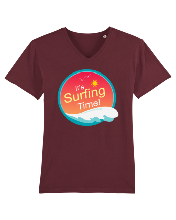 It's Surfing Time Burgundy