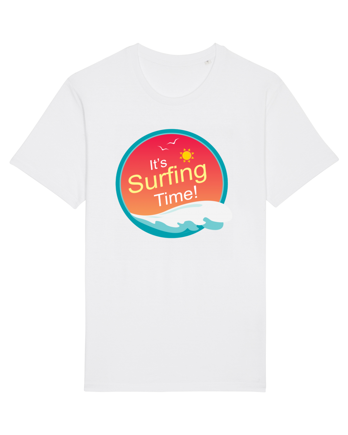 Tricou mânecă scurtă Unisex Rocker White