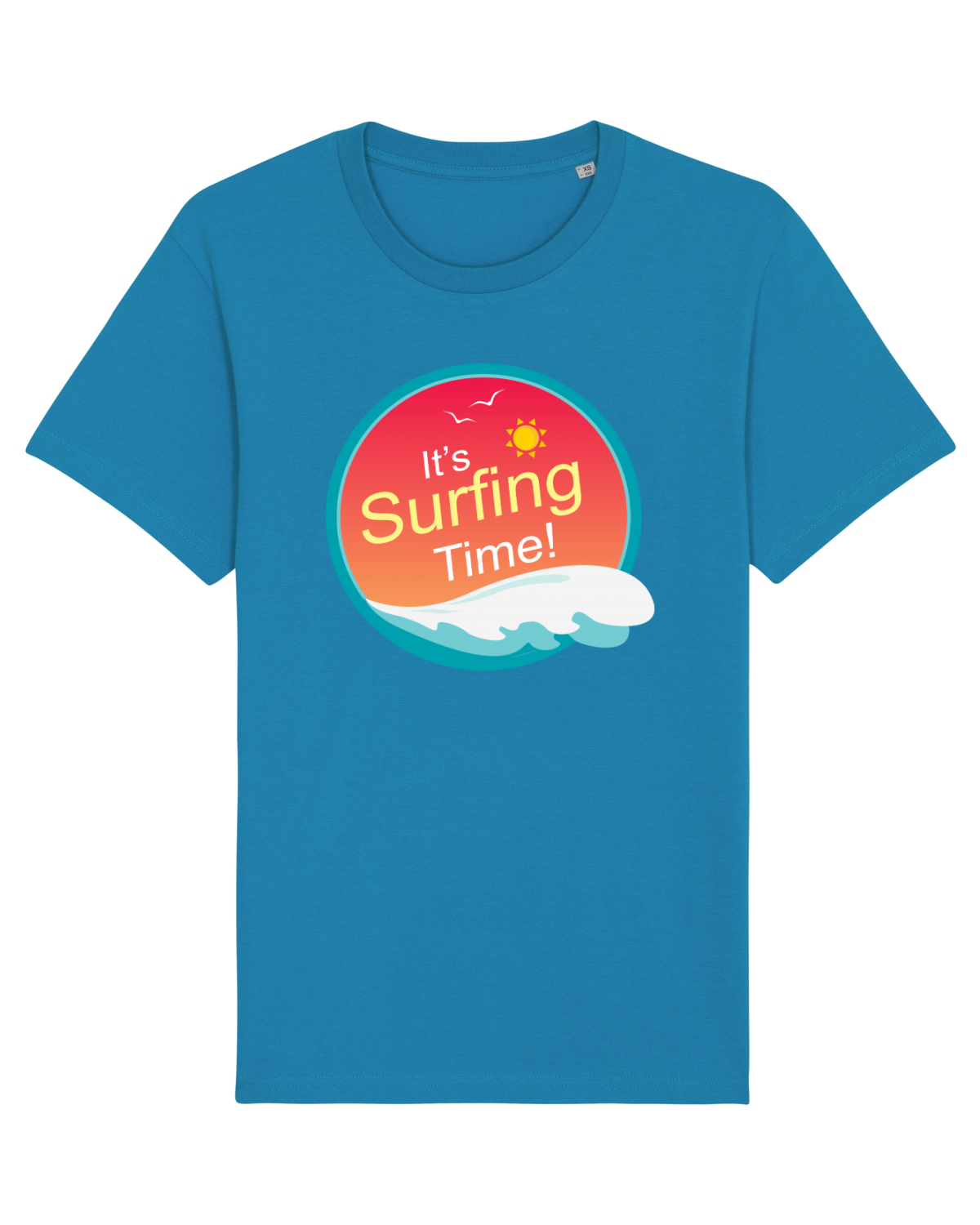 Tricou mânecă scurtă Unisex Rocker Azur
