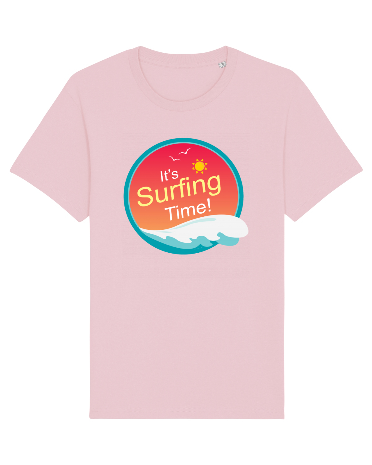 Tricou mânecă scurtă Unisex Rocker Cotton Pink