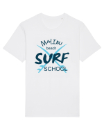 Malibu beach surf school Tricou mânecă scurtă Unisex Rocker