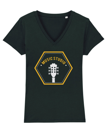 Music Studio Guitar Sound Black