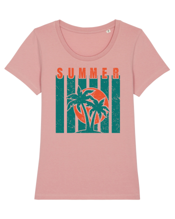Retro Summer Sunset Canyon Pink