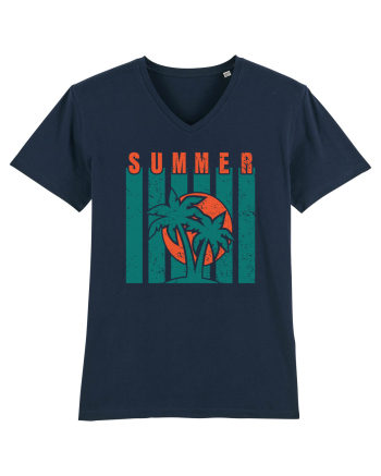 Retro Summer Sunset French Navy