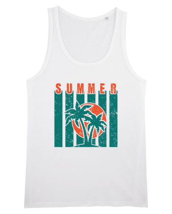 Retro Summer Sunset White
