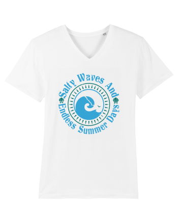 Salty Waves And Endless Summer Days White