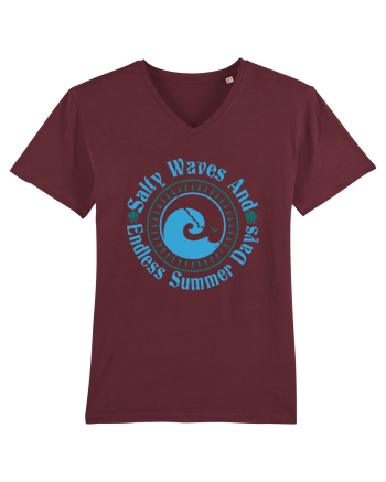 Salty Waves And Endless Summer Days Burgundy