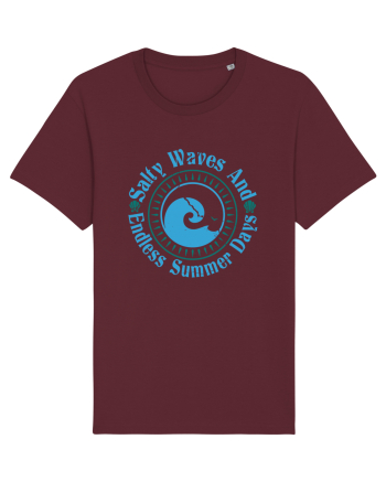 Salty Waves And Endless Summer Days Burgundy