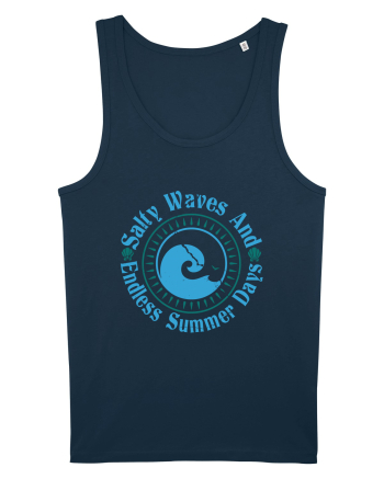 Salty Waves And Endless Summer Days Navy