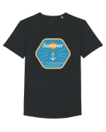 Summer Tricou mânecă scurtă guler larg Bărbat Skater