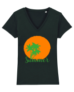 Summer Sun Tricou mânecă scurtă guler V Damă Evoker