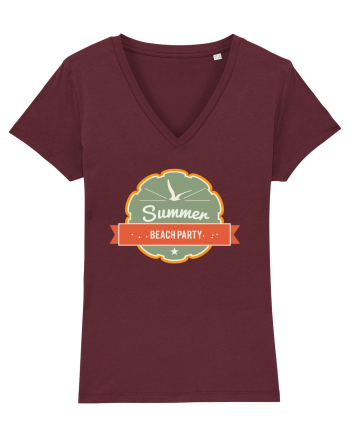 Summer Beach Party Burgundy