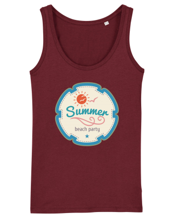 Summer Beach Party Burgundy