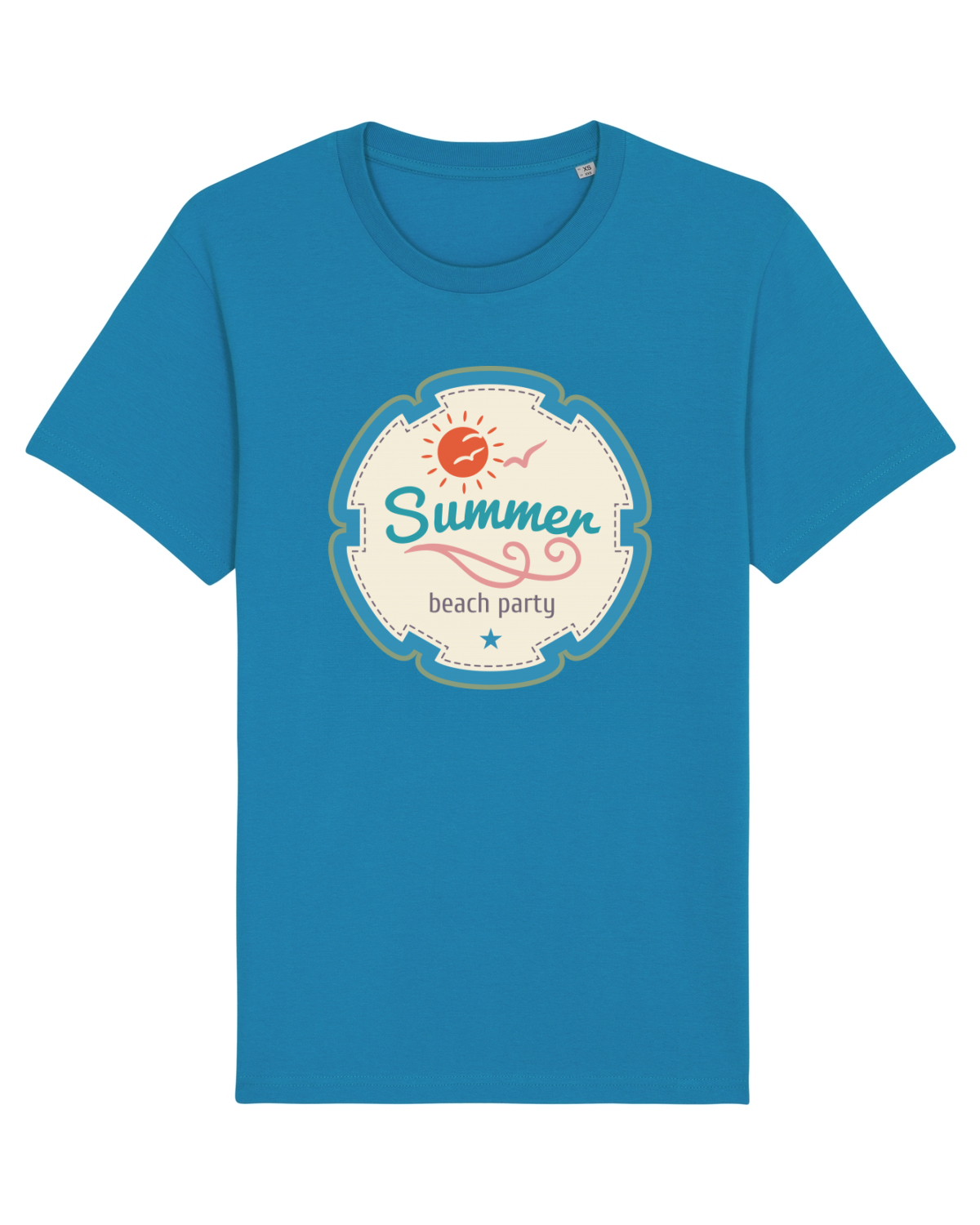 Tricou mânecă scurtă Unisex Rocker Azur