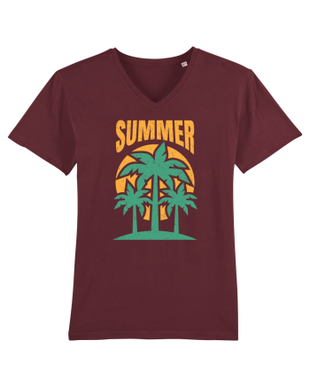 Summer Beach Sunshine Burgundy