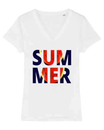 Summer Funny Watermelon White