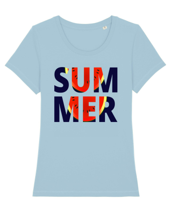 Summer Funny Watermelon Sky Blue