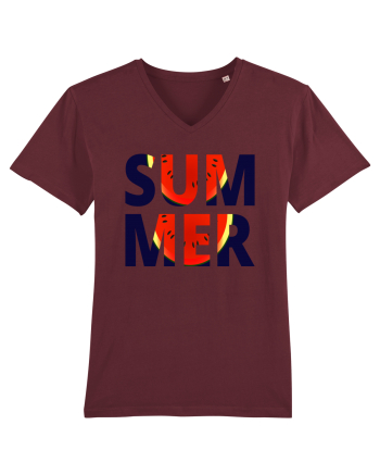 Summer Funny Watermelon Burgundy