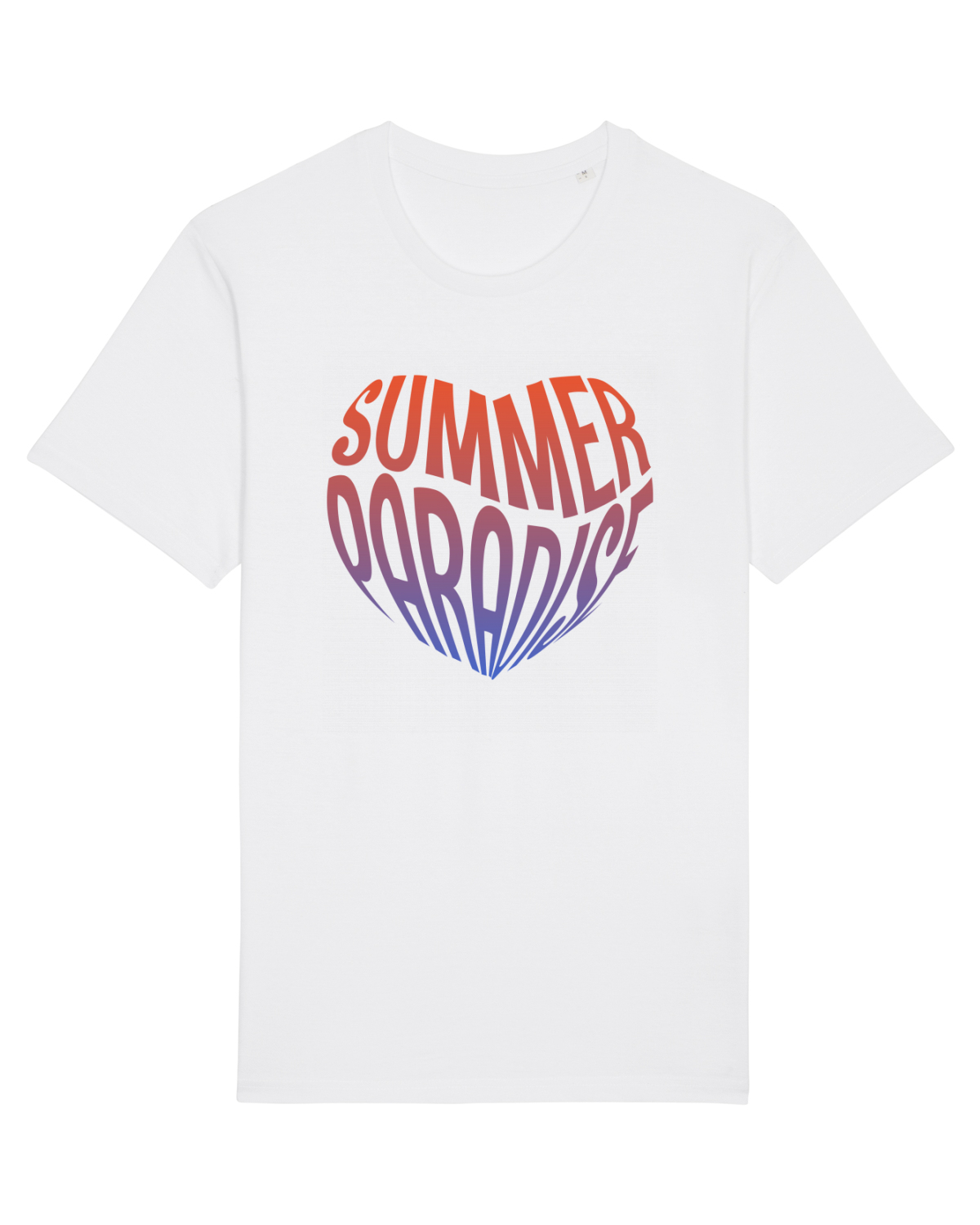 Tricou mânecă scurtă Unisex Rocker White
