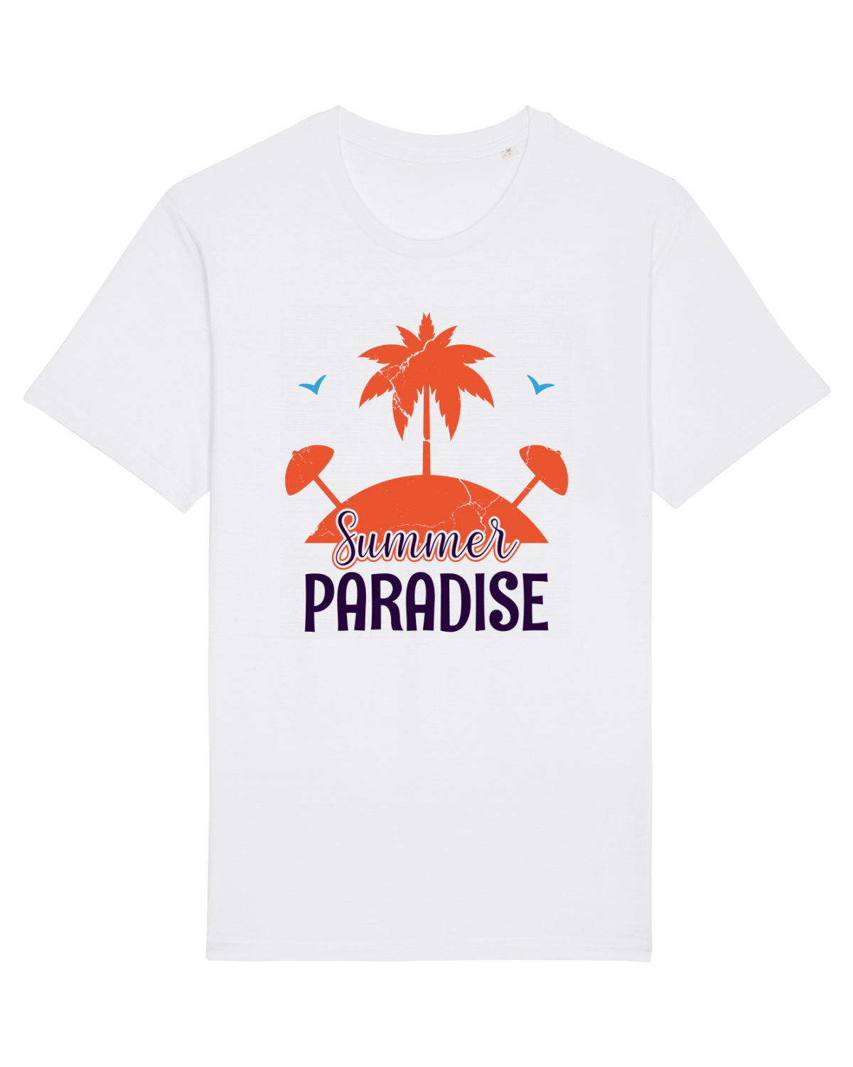 Tricou mânecă scurtă Unisex Rocker White