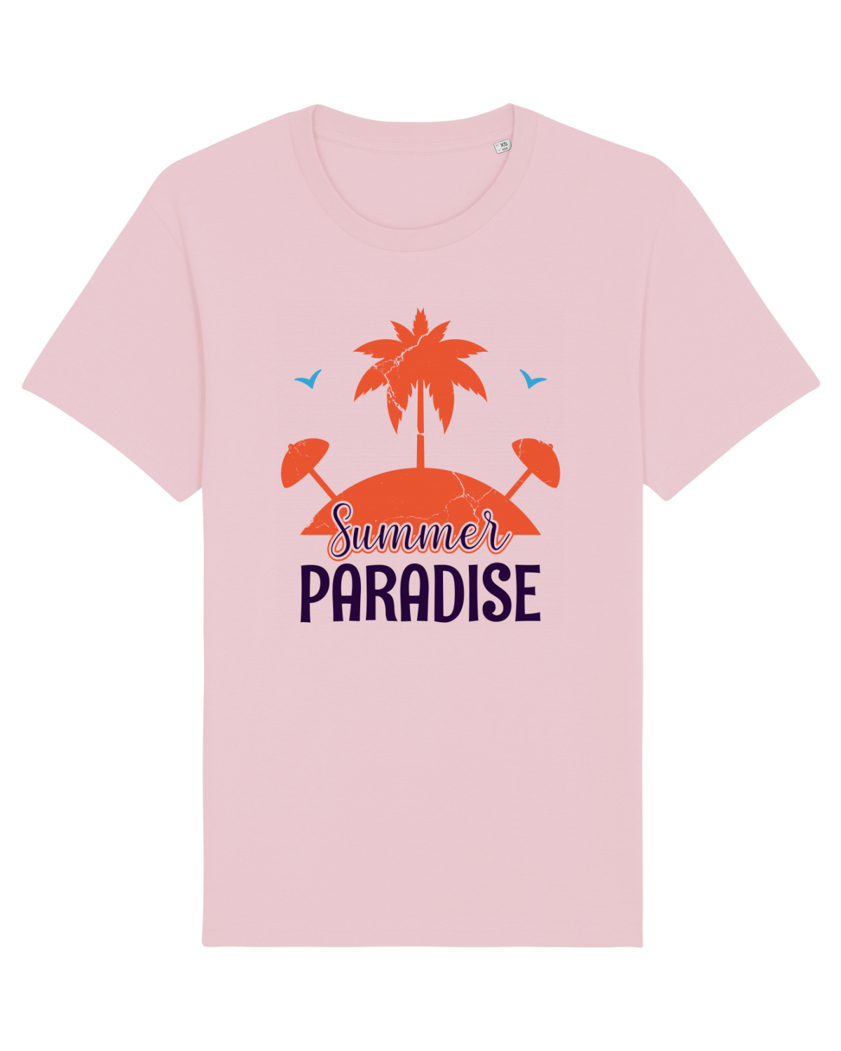 Tricou mânecă scurtă Unisex Rocker Cotton Pink