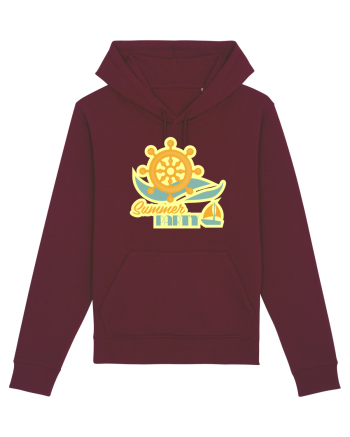 Summer Party Boat Burgundy