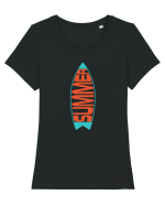 Summer Surfboard Tricou mânecă scurtă guler larg fitted Damă Expresser