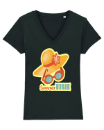 Summer Time Tricou mânecă scurtă guler V Damă Evoker