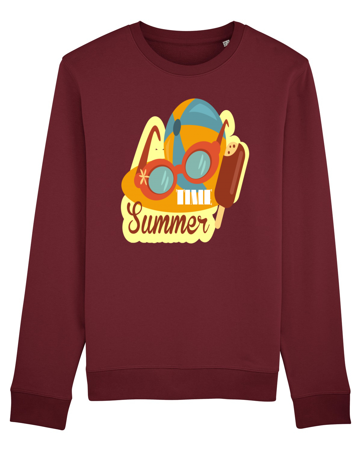 Bluză mânecă lungă Unisex Rise Burgundy