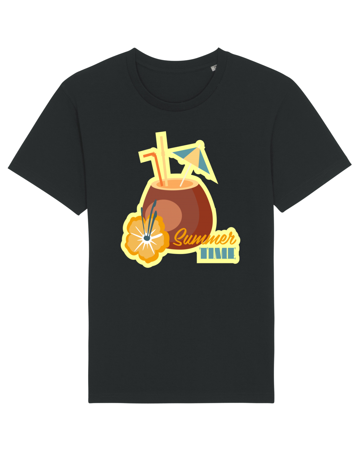 Tricou mânecă scurtă Unisex Rocker Black