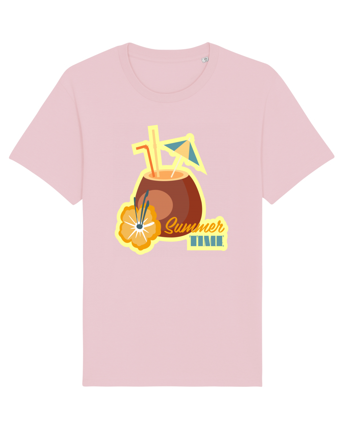 Tricou mânecă scurtă Unisex Rocker Cotton Pink