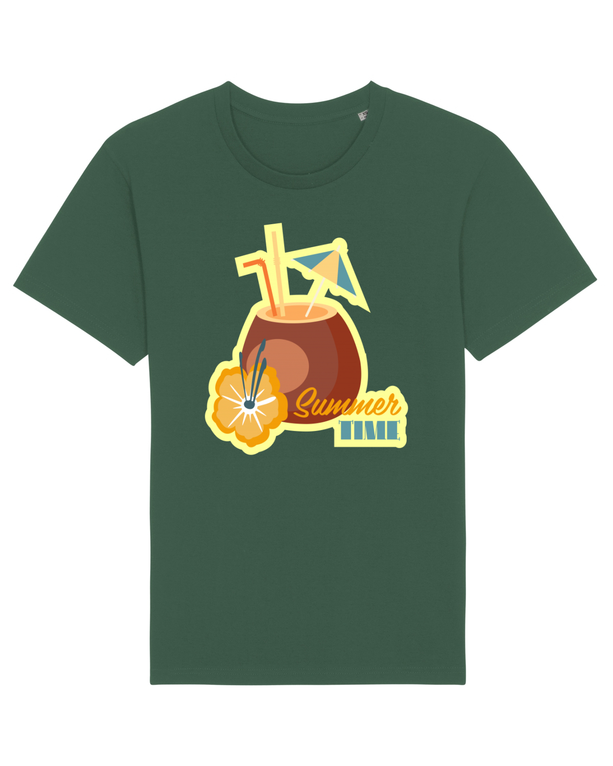 Tricou mânecă scurtă Unisex Rocker Bottle Green