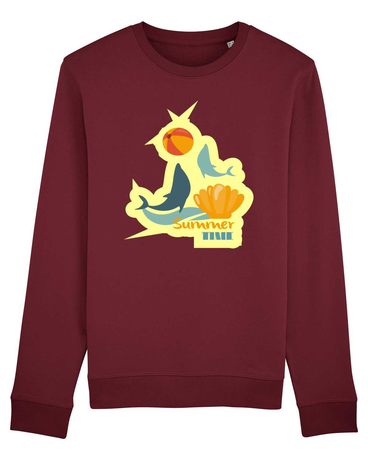 Bluză mânecă lungă Unisex Rise Burgundy
