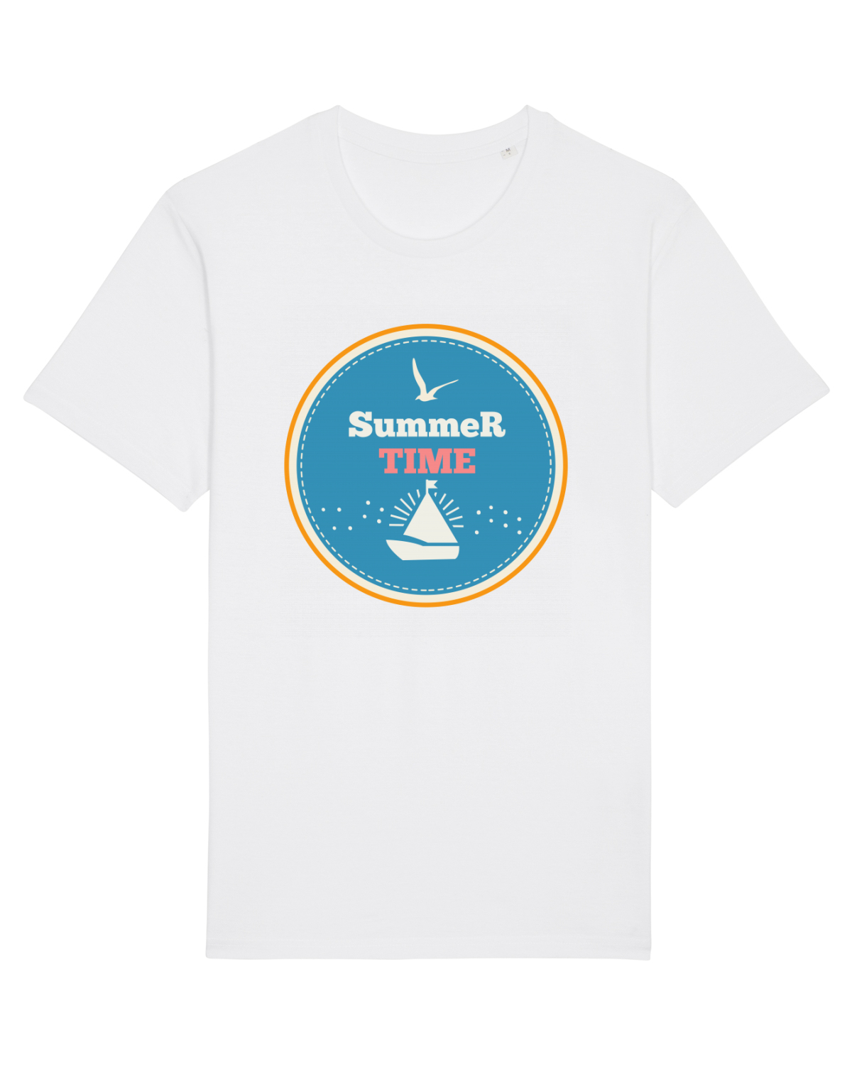 Tricou mânecă scurtă Unisex Rocker White