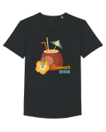 Summer Time Tricou mânecă scurtă guler larg Bărbat Skater