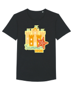 Summer Time Tricou mânecă scurtă guler larg Bărbat Skater