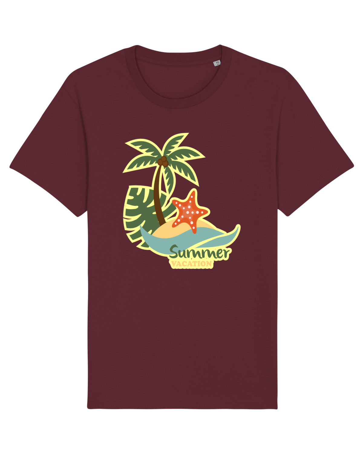 Tricou mânecă scurtă Unisex Rocker Burgundy